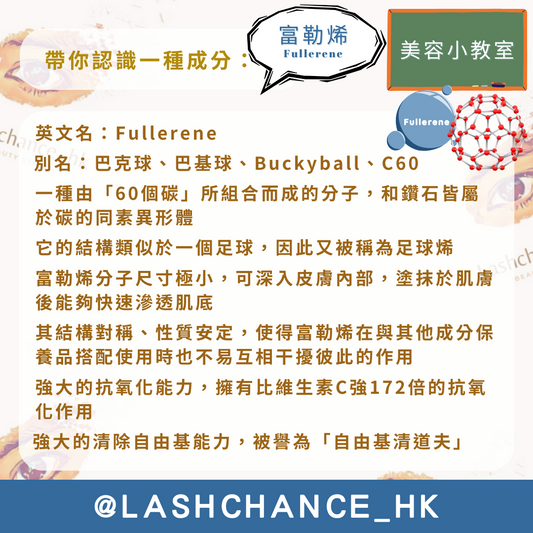 美容小教室 帶你認識一種成分:富勒烯
