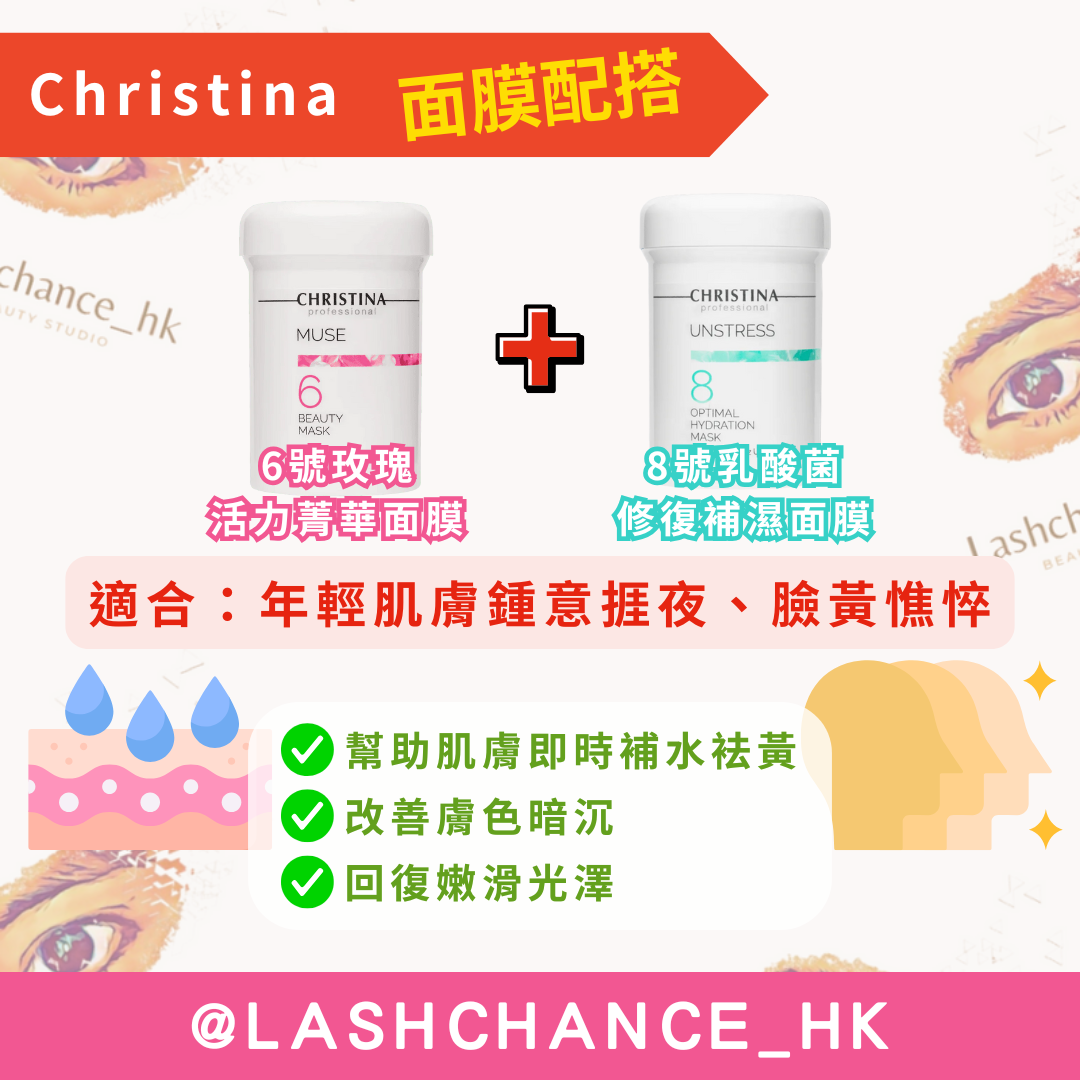 Christina 7號乳酸菌抗敏消炎面膜 Unstress 7 Clarifying Mask 250ml