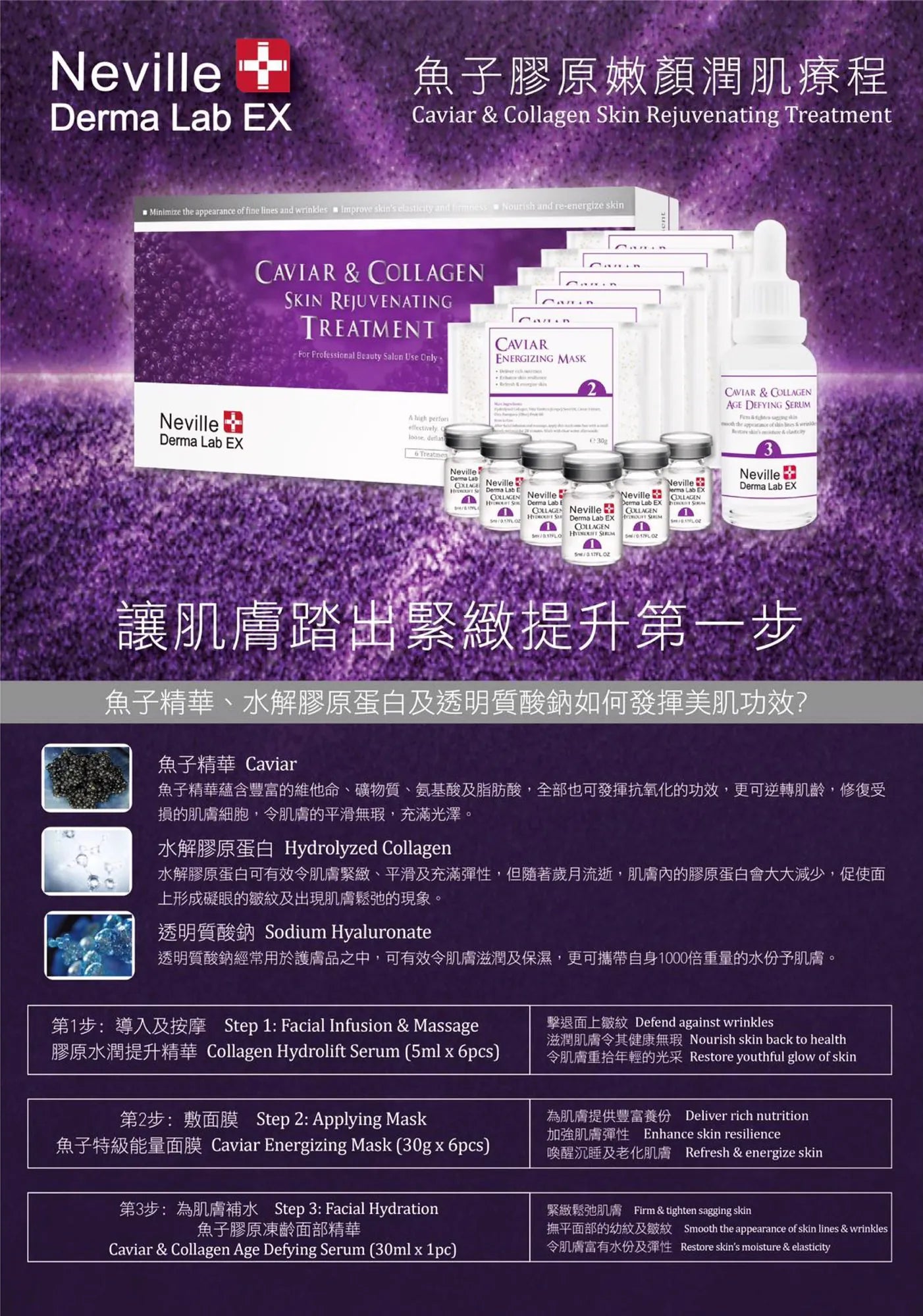 Neville Derma Lab Ex Caviar Collagen Skin Rejuvenation Treatment