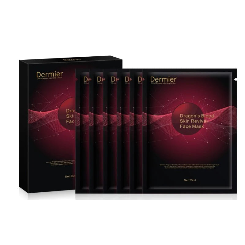 Dermier Dragon's Blood Skin Revival Face Mask (6 pieces/box)