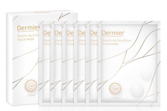 Dermier Elastin Active Glow Face Mask 6 pieces/box